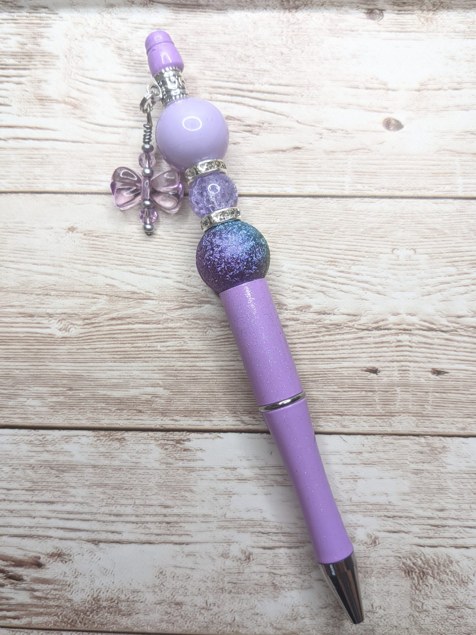 Beaded Pen with Charm